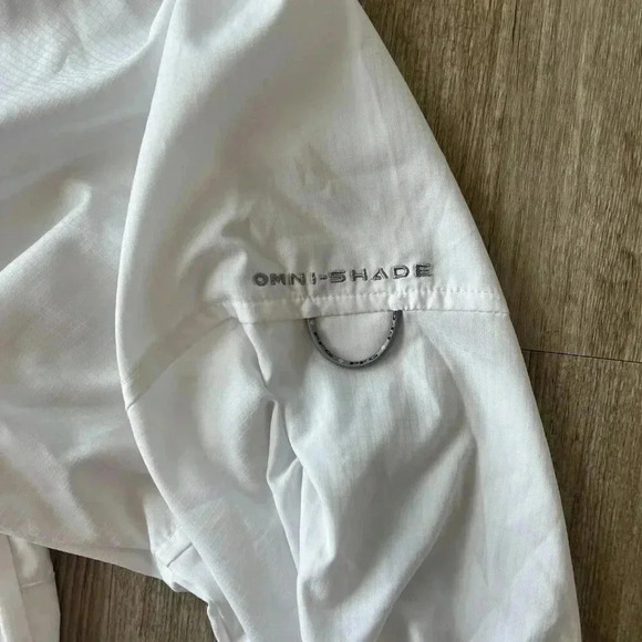 Mens Columbia Tamiami White Long Sleeve Shirt - XL - Picture 6 of 8